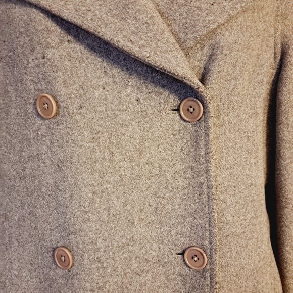 Abercrombie and Fitch Light Gray Wool Peacoat - Picture 4 of 11